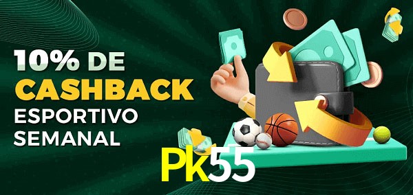 10% de bônus de cashback na Pk55