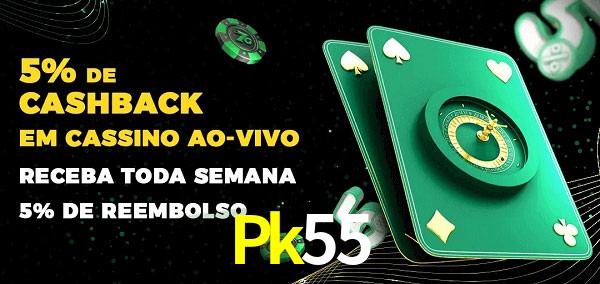 Promoções do cassino ao Vivo Pk55